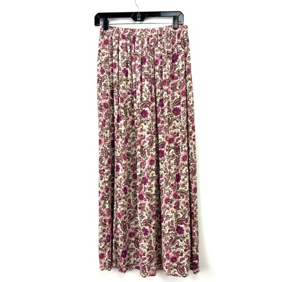 Patrons of Peace Maxi Skirt Women Sz M Floral Paisley Lightweight Flowy 1188T - Picture 6 of 11